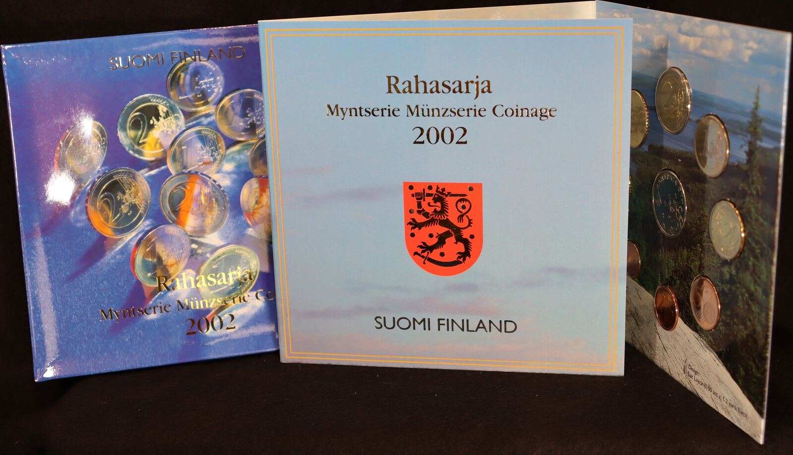 Ehemalige Münze In Finnland Mit 5 Buchstaben FINNLAND 3,88 € + Medaille 2002 KMS - Kursmünzensatz STG | MA-Shops