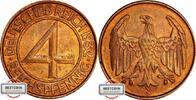 WEIMARER REPUBLIK 4 Pfennig J 315 - wurde nur 1932 geprägt -