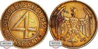 WEIMARER REPUBLIK 4 Pfennig J 315 - wurde nur 1932 geprägt -