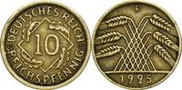 WEIMARER REPUBLIK 10 Reichspfennig J 317 Kursmünze -