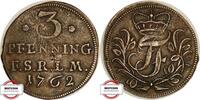 SCHWARZBURG-RUDOLSTADT 3 Pfennig Fischer 557 - geprägt unter Johann Friedrich -