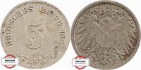 KAISERREICH 5 Pfennig J 12 - Kursmünze aus dem Kaiserreich -