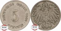 KAISERREICH 5 Pfennig J 12 - Kursmünze aus dem Kaiserreich -
