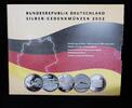 DEUTSCHLAND 5 X 10,00 € 10 Euro Gedenkmünzensatz Original -Folder -