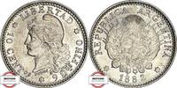 ARGENTINIEN 10 Centavos 1882 KM 26 - Personifizierte Argentina fast STG