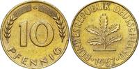 BRD 10 Pfennig J 383 Seltenes Jahr und Buchstabe -