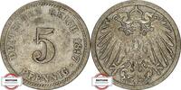 KAISERREICH 5 Pfennig J 12 - Kursmünze aus dem Kaiserreich -