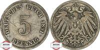 KAISERREICH 5 Pfennig J 12 - Kursmünze aus dem Kaiserreich -