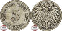 KAISERREICH 5 Pfennig J 12 - Kursmünze aus dem Kaiserreich -