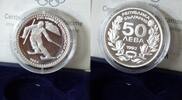 BULGARIEN 50 Lewa KM 198 Olympische Winterspiele 1994 - Slalomläufer -