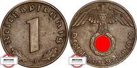 DRITTE REICH 1 Pfennig J 361 - Kursmünze -