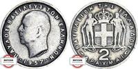 GRIECHENLAND 2 Drachmen KM 82 - geprägt unter König Paul I. -