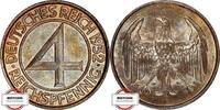 4 Pfennig 1932 A WEIMARER REPUBLIK J 315 - Münze wurde nur 1932 geprägt STG