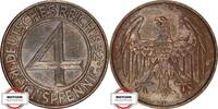 WEIMARER REPUBLIK 4 Pfennig J 315 - Münze wurde nur 1932 geprägt -