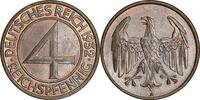 WEIMARER REPUBLIK 4 Pfennig J 315 - wurde nur 1932 geprägt -
