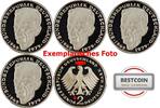 2 Mark 1984 DFGJ BRD J 424 - Kursmünze - kompletter Satz - Kurt Schumacher PP