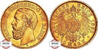 BADEN 10 Mark J 188 - geprägt unter Großherzog Friedrich I. - RAR -