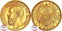 BADEN 10 Mark J 188 - geprägt unter Großherzog Friedrich I. -