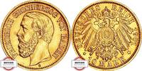 BADEN 10 Mark J 188 - geprägt unter Großherzog Friedrich I. - SEHR RAR -