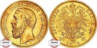 BADEN 20 Mark J 184 - geprägt unter Großherzog Friedrich -