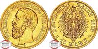 BADEN 10 Mark J 186 - geprägt unter Großherzog Friedrich I. -