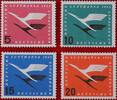 BUND 5/10/15/20 Pfennig 1955 Michel 206-208 - Flugdienstbeginn der Deutschen Lufthansa postfrisch
