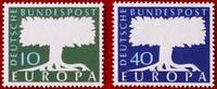 BUND 10/40 Pfennig 1957 Michel 268-269 - Europa postfrisch
