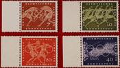 BUND 7/10/20/40 Pfennig 1960 Michel 332-335 - Olympische Sommerspiele, Rom postfrisch Seitenrand