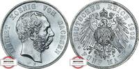 SACHSEN 5 Mark J 125 - König Albert - TOP -