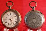  ca.1900  Antike Taschenuhr, Calinder 10 Steine, Silber, guter Zustand gut