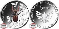 BRD 5 Euro Wunderwelt Insekten - Hirschkäfer -
