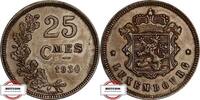 LUXEMBURG 25 Centimes 1930 KM 42 - Gekröntes Wappen VZ+