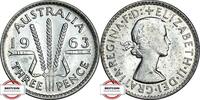 AUSTRALIEN 3 Pence KM 57 - Königin Elisabeth -