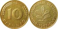 BRD 10 Pfennig J 383 Seltenes Jahr und Buchstabe -