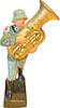 Dritte Reich LINEOL - Best Nr. 5/52 Tubabläser marschierend - 1934-1939 - 7,5cm Serie -