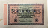 WEIMAR 20000 Mark WEIMAR 200000 Mark 20.02.1923 KN 289793 -