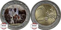 BRD 2 € 2-Euro-Gedenkmünze Schloss Neuschwanstein, coloriert -