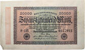 WEIMAR 20000 Mark WEIMAR 200000 Mark 20.02.1923 KN 0347913 -
