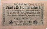 WEIMAR 5 Millionen Mark WEIMAR 5 Millionen Mark 20.08.1923 KN 01918269 -