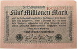 WEIMAR 5 Millionen Mark WEIMAR 5 Millionen Mark 20.08.1923 KN 02420713 -