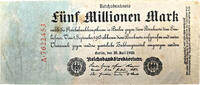 WEIMAR 5 Millionen Mark WEIMAR 5 Millionen Mark 25.07.1923 KN 7622453 -