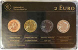ÖSTERREICH 8 € 4 X 2 € Edelmetall-Set 2012 Prestige-Coincard -