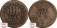 MÜNSTER 3 Pfennig Weingärtner 73 - Münze aus dem Erzbistum -