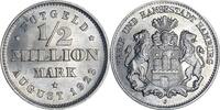 1/2 Million Mark 1923 HAMBURG J N34 - Notgeld der Stadt Hamburg STG-