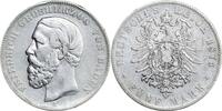 BADEN 5 Mark J 27F - geprägt unter Großherzog Friedrich I. -