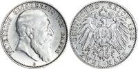 BADEN 2 Mark J 32 - geprägt unter Großherzog Friedrich I. -