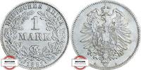 DEUTSCHLAND 1 Mark J 9 - Kursmünze aus dem Kaiserreich -
