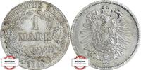 DEUTSCHLAND 1 Mark J 9 - Kursmünze aus dem Kaiserreich -