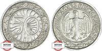 WEIMARER REPUBLIK 50 Reichspfennig J 324 - Kursmünze der Weimarer Republik -
