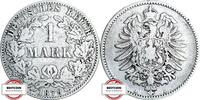 KAISERREICH 1 Mark J 9 - Kursmünze aus dem Kaiserreich -